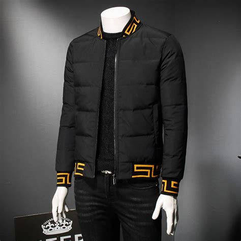 2019 Autumn Hot And Winter Men S Luxury Down Jacket Coat Embroidery Baseball Collar High Quality