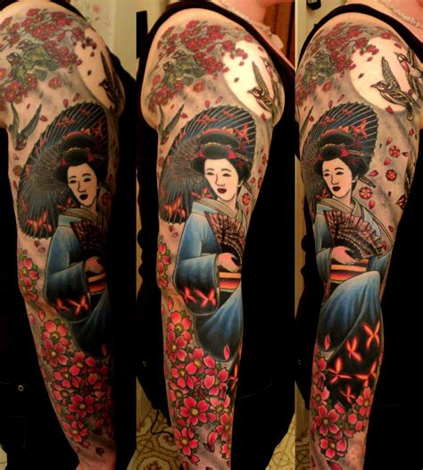 japanese tattoo japanese traditional cherry blossom geisha tattoo project japanese tattoo