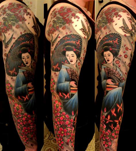 Traditional Japanese Geisha Tattoo