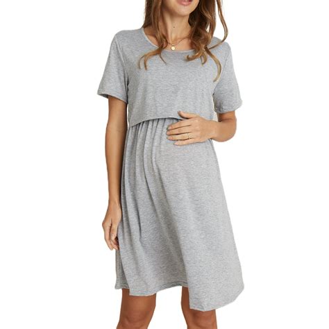 Ma Baby Casual Maternity Dresses Women Polka Dot Pregnancy Dress Summer Short Sleeve Dresses
