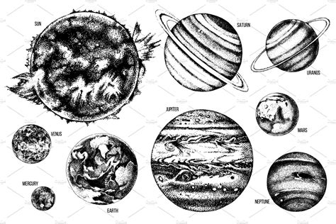 Solar System Planet Drawing Planet Tattoos Planet Sketch