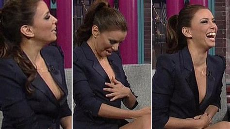 Eva Longorias Wardrobe Malfunction On David Letterrman Show Daily