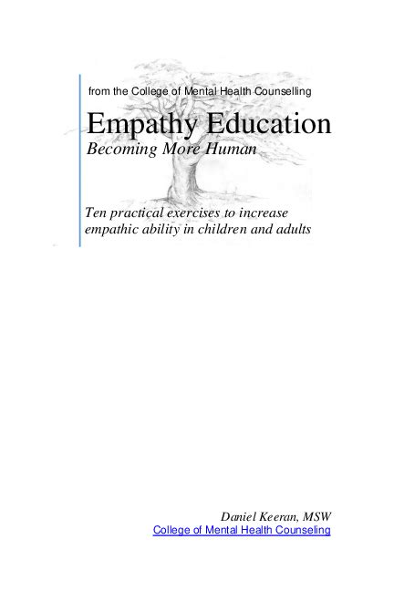 Pdf Empathy Education Becoming More Human Download Pdf Daniel