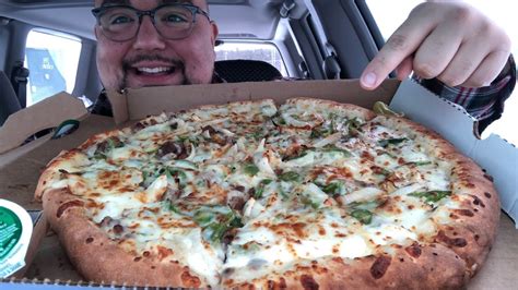 Papa John’s Epic Stuffed Crust Pizza 🍕 Philly Cheesesteak Mukbang 🧀 Bucket List Chat Youtube