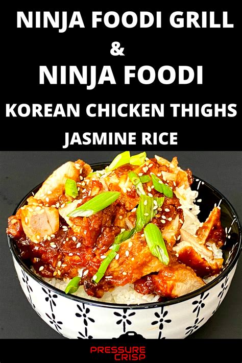 In a separate bowl add 1/2 cup of this bbq sauce mixture + your water and whisk together. Ninja Foodi & Ninja Foodi Grill Korean Chicken Thighs and ...
