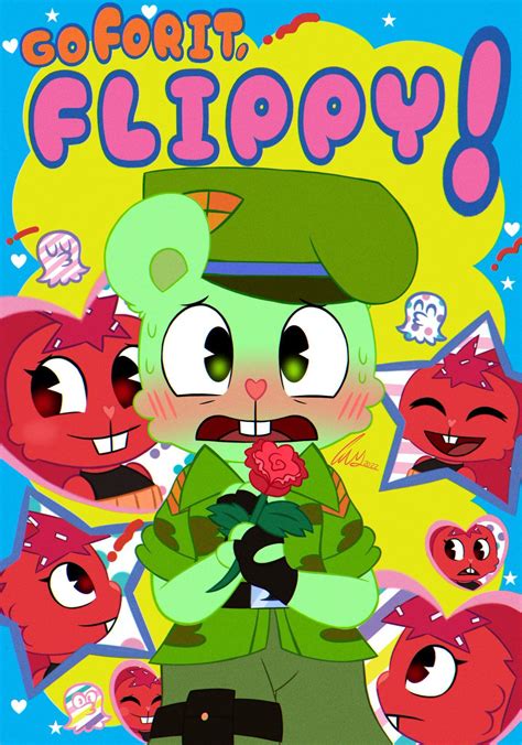 Happy Tree Friends Three Friends Htf Anime Country Fan Furry Comic Forest Creatures Mixed