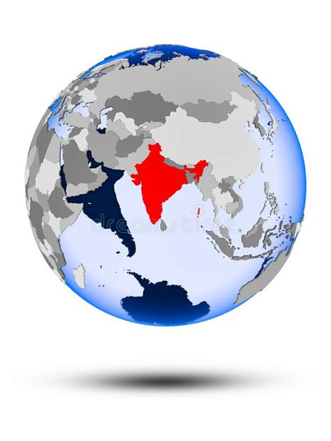 India On Globe Stock Illustration Illustration Of Sphere 121336006