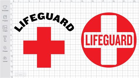 Lifeguard SVG cut file for Cricut Silhouette Red Cross DXF PNG - YouTube