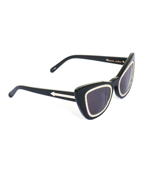 Karen Walker Eclipse Sunglasses In Black Lyst