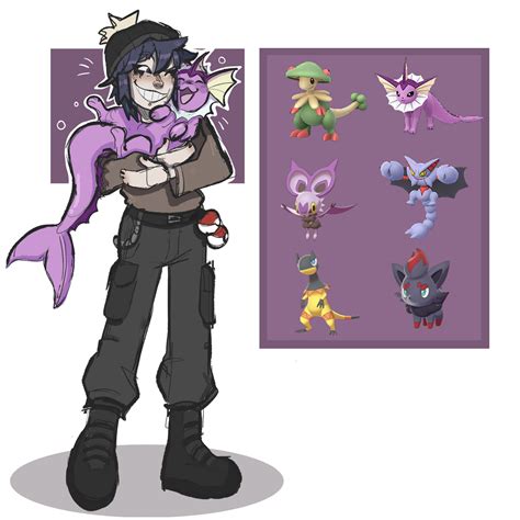 Artstation Pokemon Trainer Oc