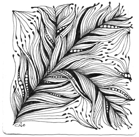 The zentangle method was invented by rick roberts and maria thomas, when they discovered that the act of drawing abstract patterns with the constraint of a few basic rules was extremely meditative. Open Seed Arts: Featherfall