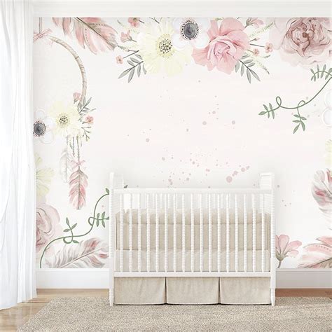 9 Nurseries That Use The Absolute Cutest Baby Wallpaper Little Girl