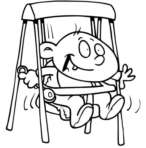 Happy Baby Boy Coloring Page Free Printable Coloring Pages For Kids