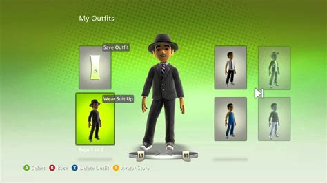 Xbox 360 Avatar Store Zombiemans Avatar What To Wear Youtube