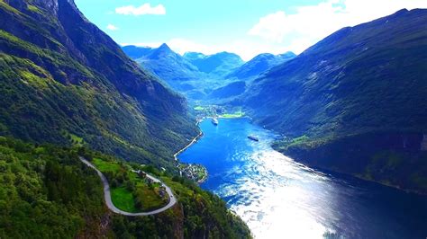 This Is Geirangerfjord In Norway Hd Drone Slasheveryday