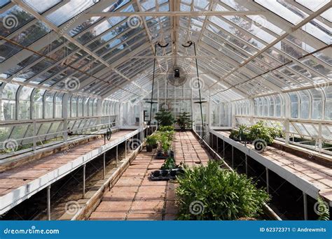 Empty Greenhouse Stock Image Image Of Nursery Brick 62372371
