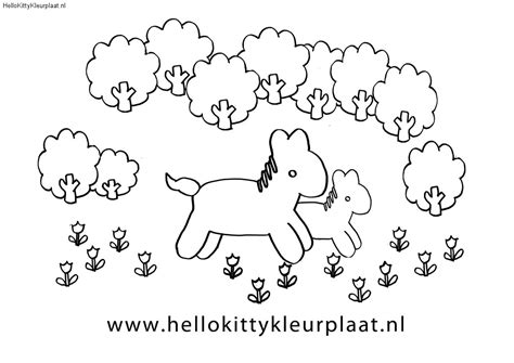 Klik of op de de kleurplaat of op deze knop om de kleurplaat mythisch paard uit te printen. Kleurplaat Een Paard Met Veulen In De Wei | Bed Mattress Sale