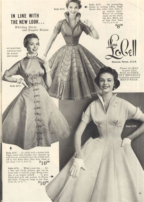 Lana Lobell Catalogue Images 1950s Vintage Dresses Fifties Fashion