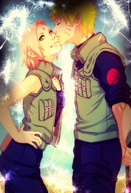 Naruto Kisses Sakura On Cheek In The War Narusaku Happy In Shippuden