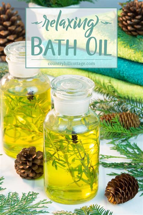 Relaxing Diy Bath Oil With Essential Oils Bath Oil Recipe Diy Bath