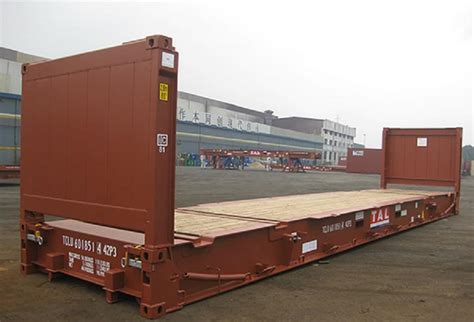 New 40ft Flat Rack Collapsible End Shipping Containers For Sale Western