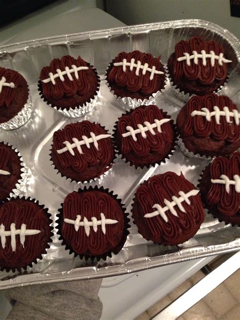Super Bowl Cupcakes Super Bowl Cupcake Food Desserts