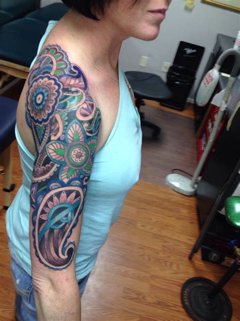 My One Of A Kind Paisley Tattoo Created Just For Me By Jacob Brewer At
