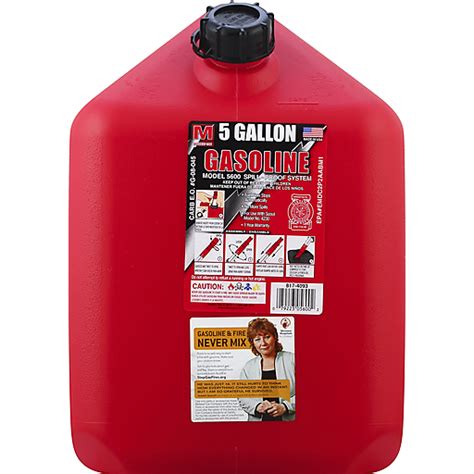 Midwest P5600 2 Per Pack 5 Gallon Red Gas Can Oil And Gas Dispensers