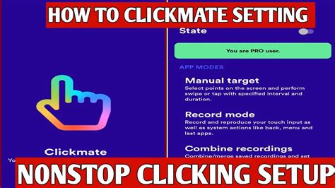 Clickmate Pro Setting How To Use Clickmate Without Error Hindi 2022 Youtube