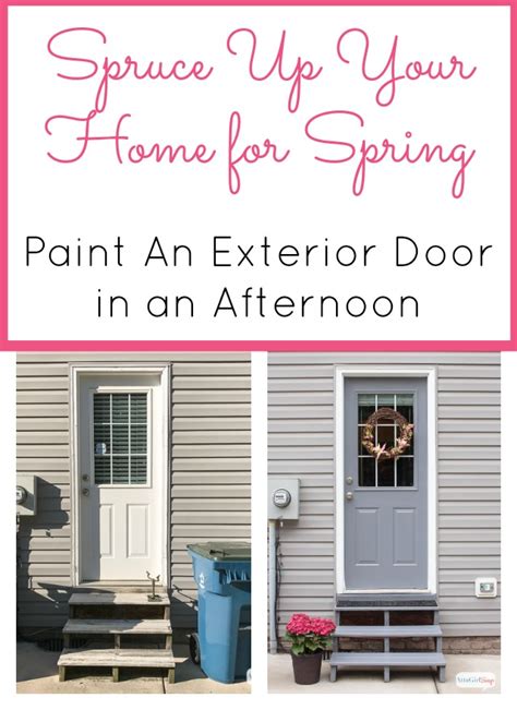 Caring owners often ask how to paint a front door? How to Paint a Door Without Removing It - Atta Girl Says