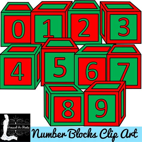 Number Blocks Clip Art Made By Teachers