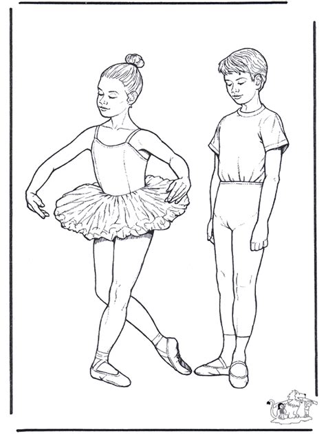 Ballet Dancer Coloring Page