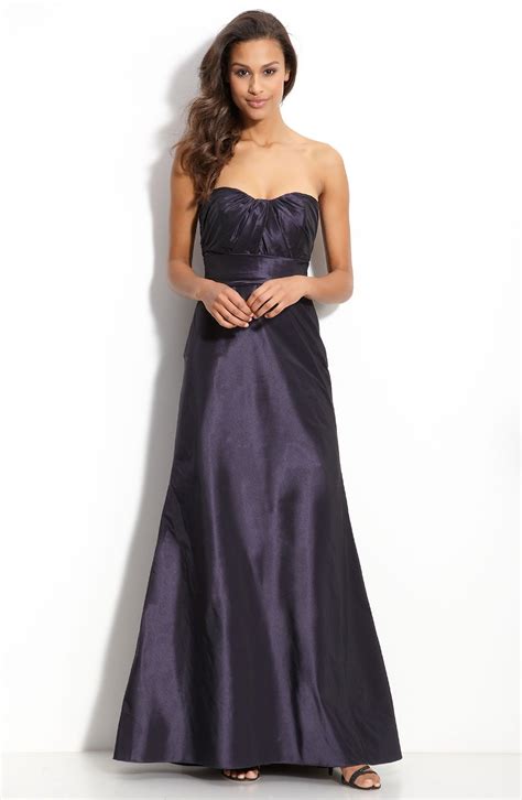 Amsale Strapless Taffeta Gown Nordstrom Sweetheart Bridesmaids