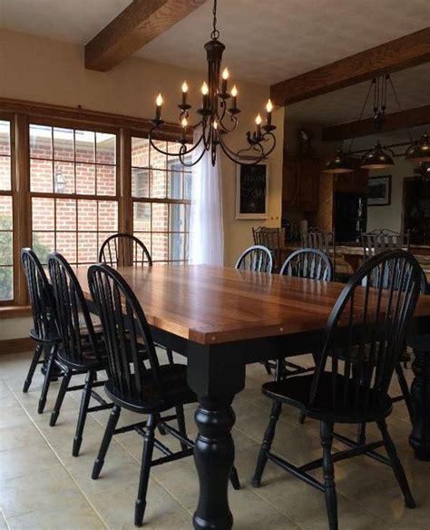 Hand Crafted Farmhouse Table Etsy Dining Table Makeover Farmhouse