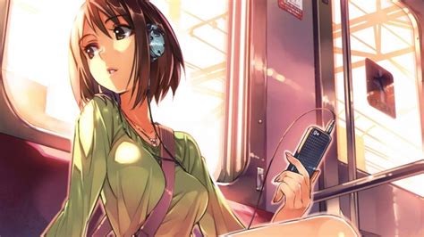 Free Download Tomboy Anime Girl With Headphones Vi Mi Tc Ngn Kiu Tomboy