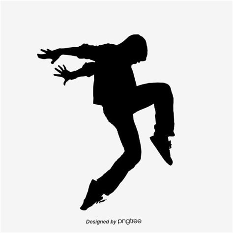 Hip Hop Dancing Silhouette Transparent Background Silhouettes Of Black