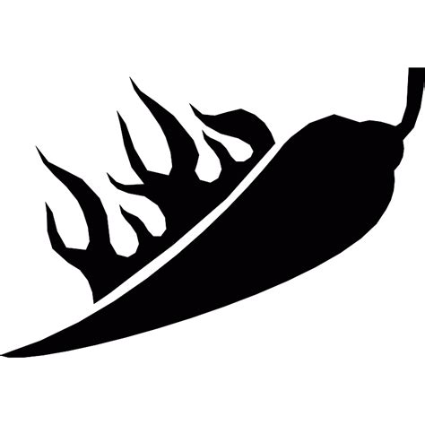 Hot Chili Pepper With Flames Vector Svg Icon Svg Repo