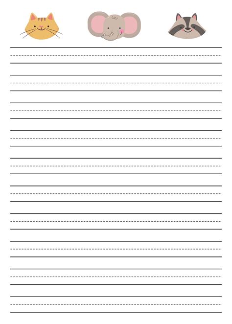 6 Best Images Of Free Printable Lined Writing Paper Template