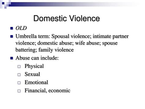 Ppt Domestic Violence Powerpoint Presentation Free Download Id6403052