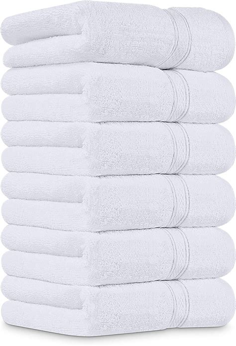 Utopia Towels Premium White Hand Towels 100 Combed Ring Spun Cotton