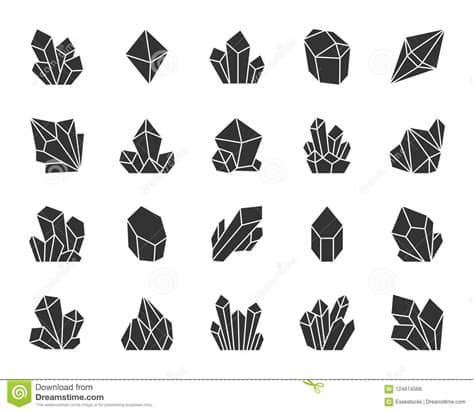 Free svg designs | download free svg files for your own. Crystal Black Silhouette Icons Vector Set Stock Vector ...