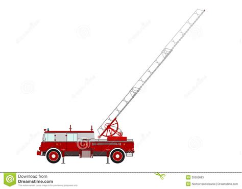 Fire Truck With A Ladder Fanned Stock Photos Image 30506883