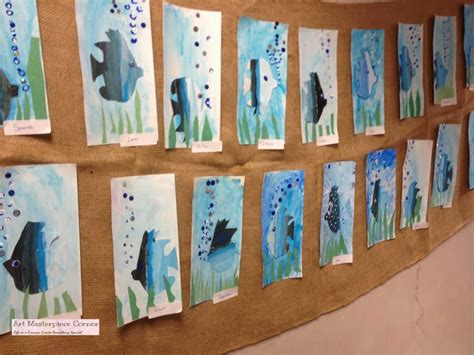 The very hungry caterpillar by eric carle is the inspiration for this fun art project for 5th graders. Art Masterpiece Corner: Eric Carle Collages