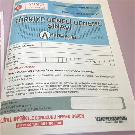 Sonuç yayınları türkiye geneli deneme sınavı tyt 4 2020 2021 cevap