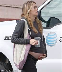 Alicia Silverstone Cannot Contain Her Huge Bump In Tight Fitting Gym