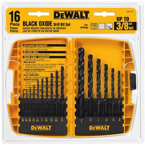 Dewalt 16 Pc Black Oxide Drill Bit Set By Dewalt At Fleet Farm