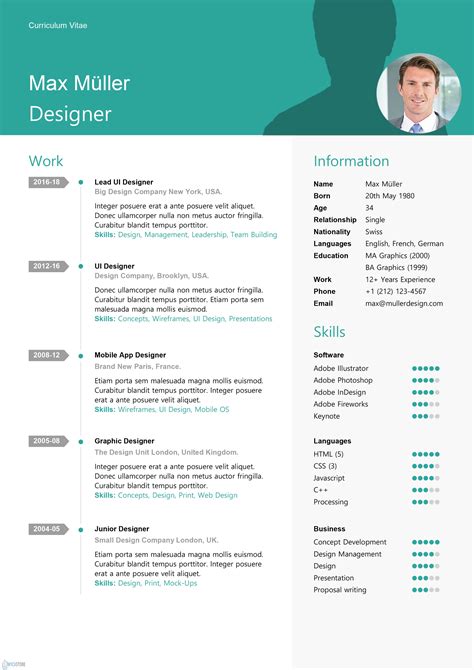 All of them are available for job. Swiss Style Resume Template - Editable Downloadable CV Word