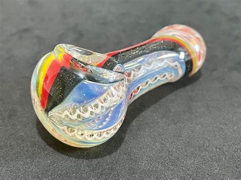 Glass Pipes Color Changing Glass Pipe Unique Glass Art Etsy