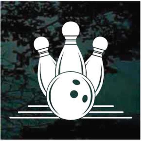 Bowling Ball And Bowling Pins Car Decals And Stickers Decal Junky
