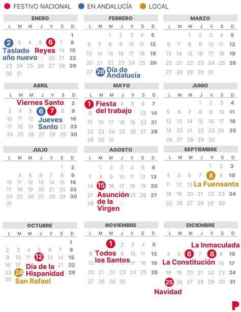 Calendario Laboral CÓrdoba 2023 Con Todos Los Festivos